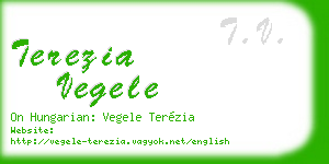 terezia vegele business card